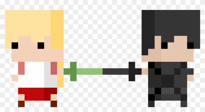 [oc][newbie][cc] Asuna And Kirito From Sao - Cartoon Clipart