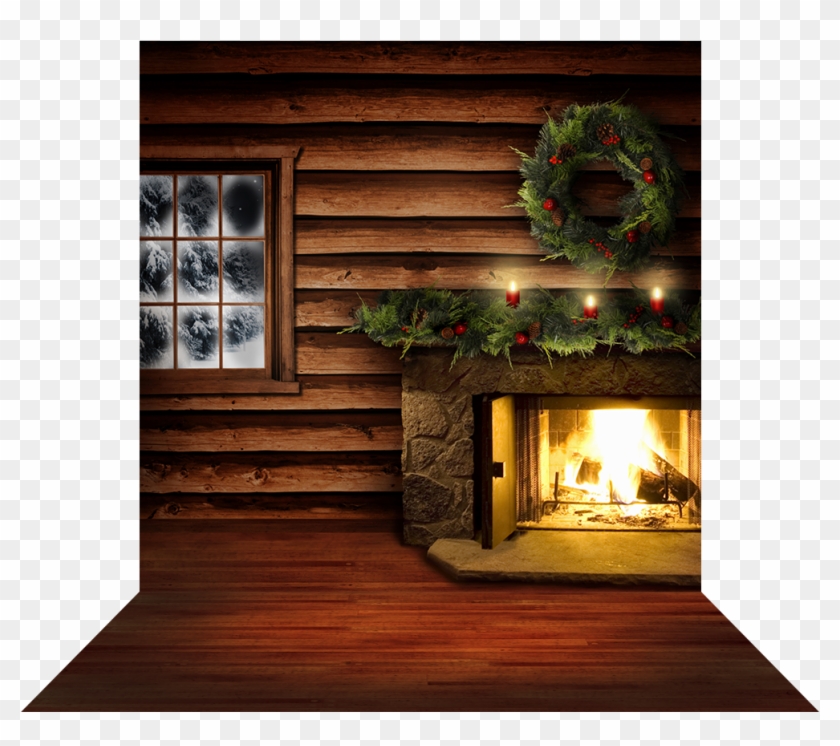 4 Dimensional View Of - Christmas Tree In A Cabin Clipart #3920089