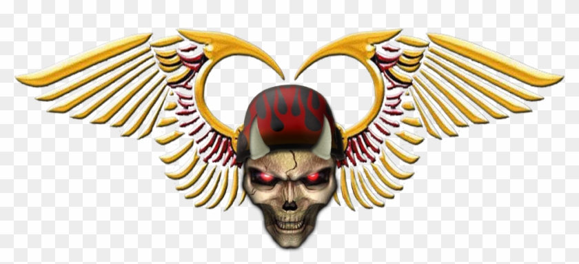 Wing Clipart Skull - Skulls - Png Download