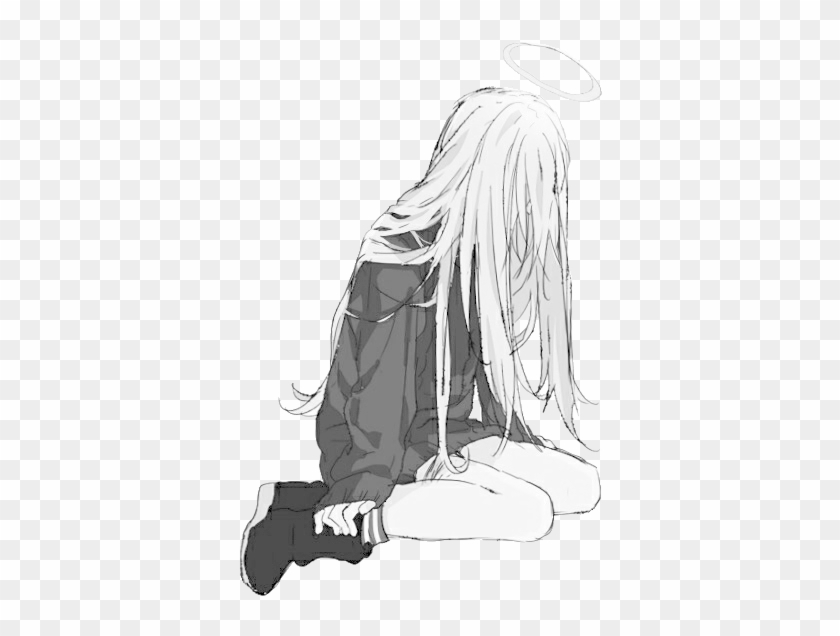 Anime Girl Sad Png Clipart