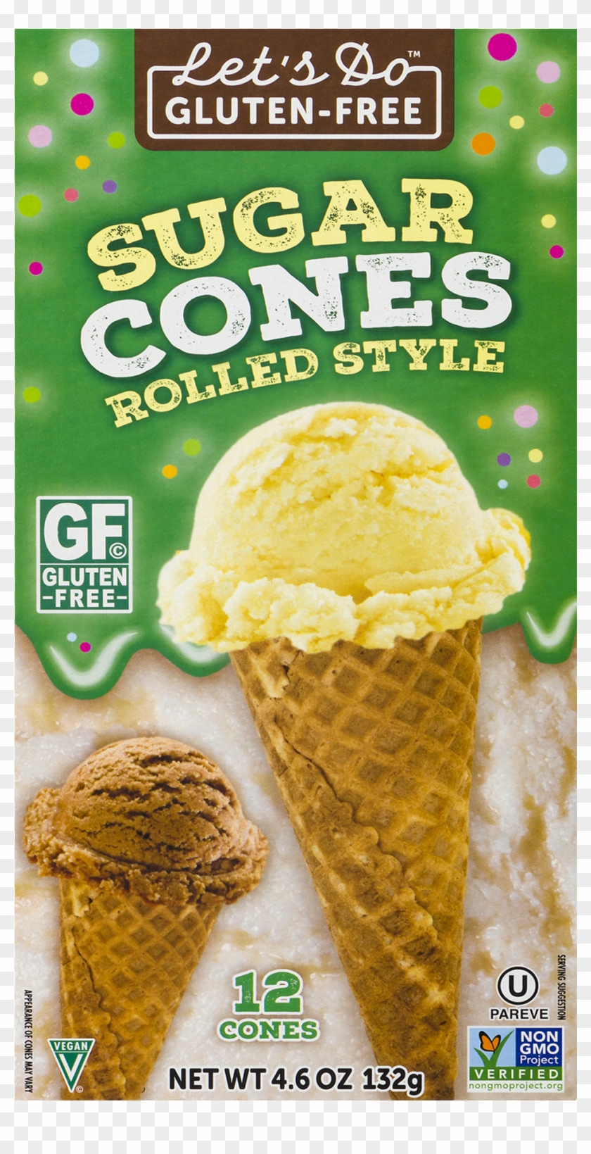 Gluten Free Sugar Cones - Gluten Free Ice Cream Cones Clipart #3921245