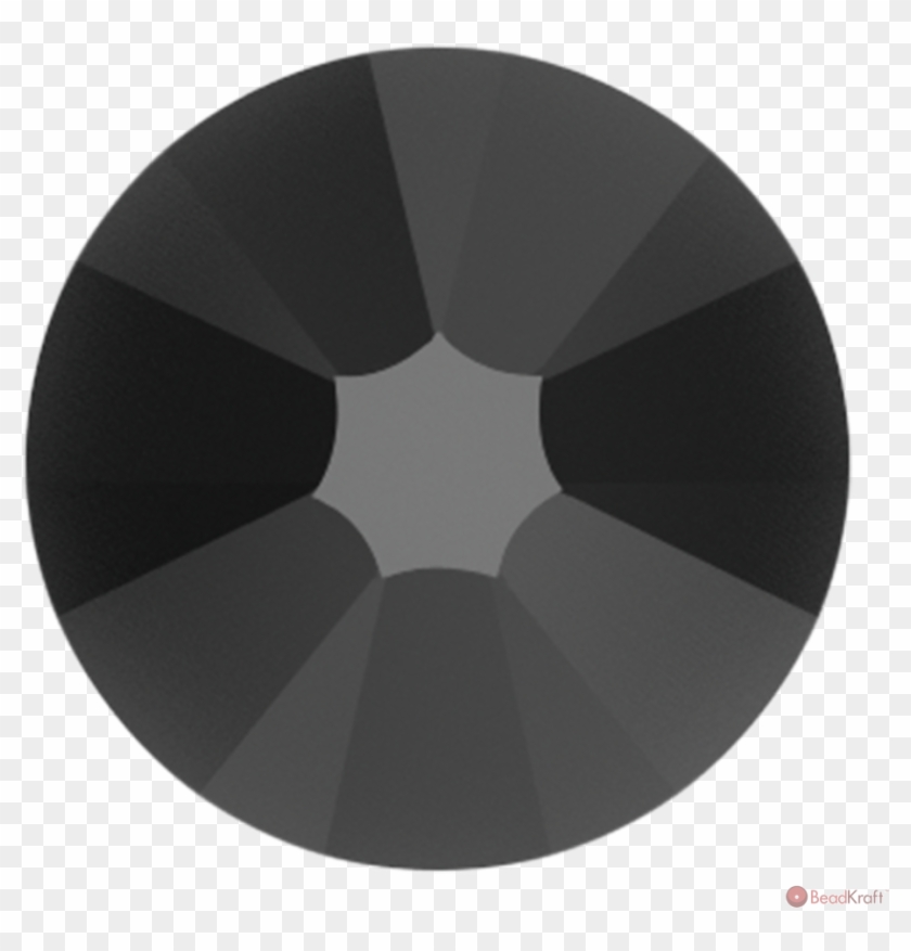 Beadkraft Jet-swarovski 2058 Xilion Flatback Rhinestones - Swarovski Jet Nut Rhinestones Clipart #3921280