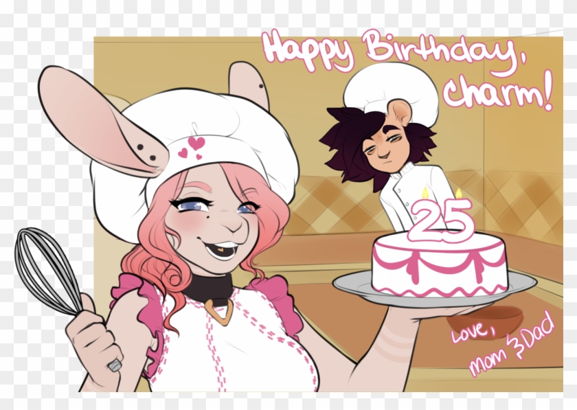 [p] Piece Of Cake To Bake A Pretty Cake - Cartoon Clipart #3921311