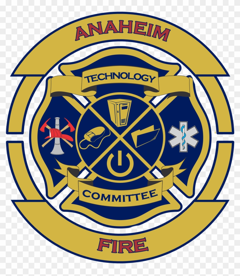 Another Version Of The Fire Department Technology Logo - Emblem Clipart