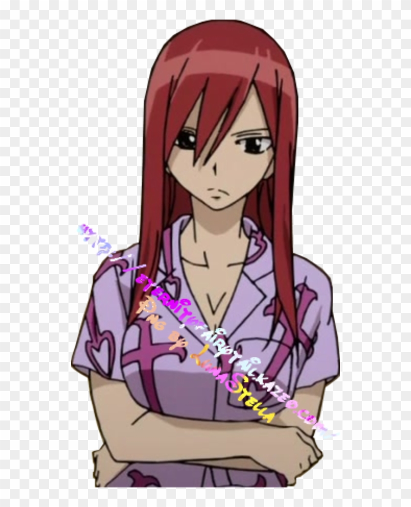 Erza Pyjama Film Fairy Tail Erza Pyjama Clipart Pikpng