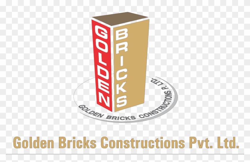 Golden Bricks Contructions - Graphic Design Clipart #3922185