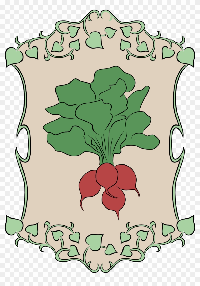 Gerald G Radishes In Border 999px 355 - Sign Border Designs Clipart #3922436