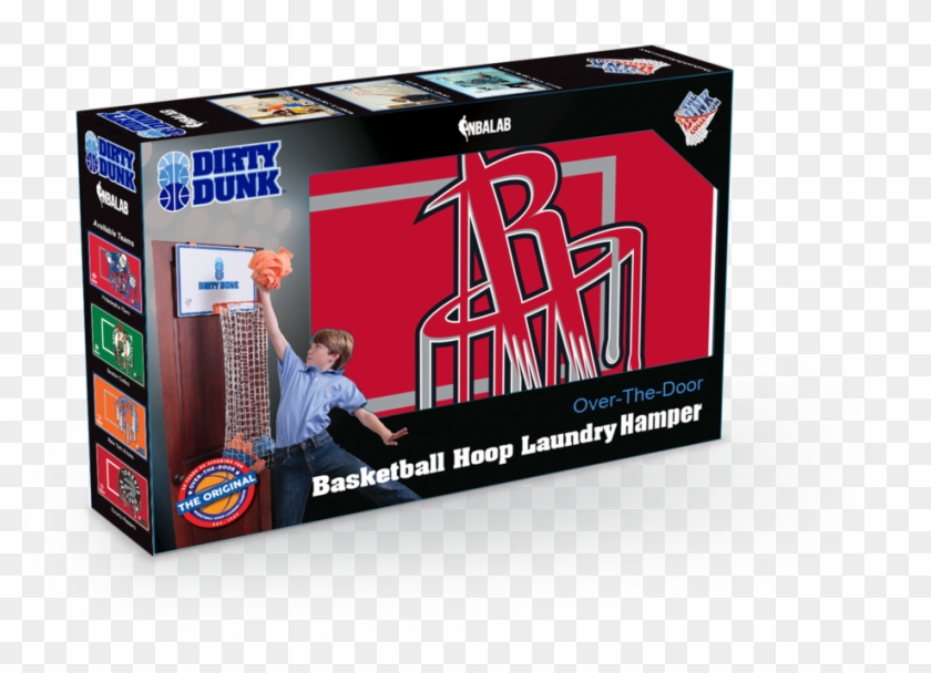 Houston Rockets Dirty Dunk Basketball Hoop Laundry - Box Clipart
