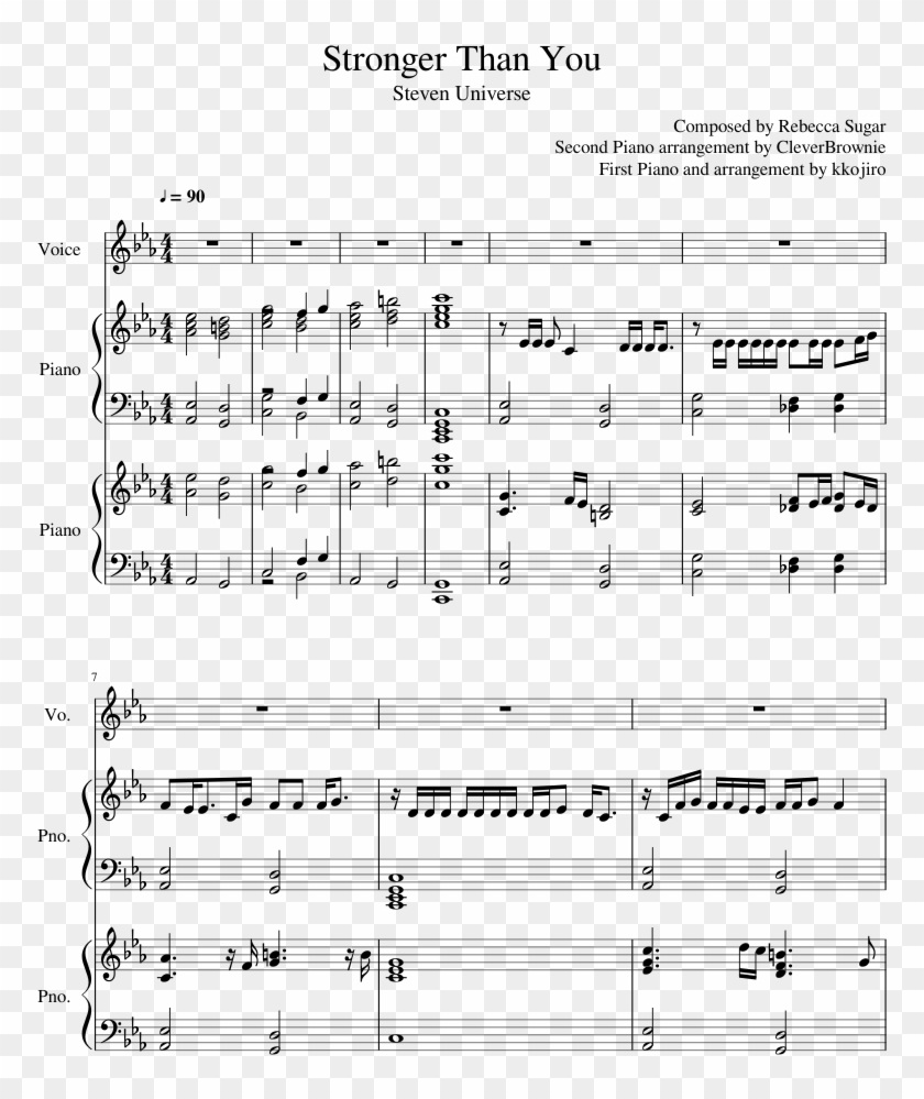 Stronger Than You Sheet Music Composed By Composed - Sheet Music Clipart