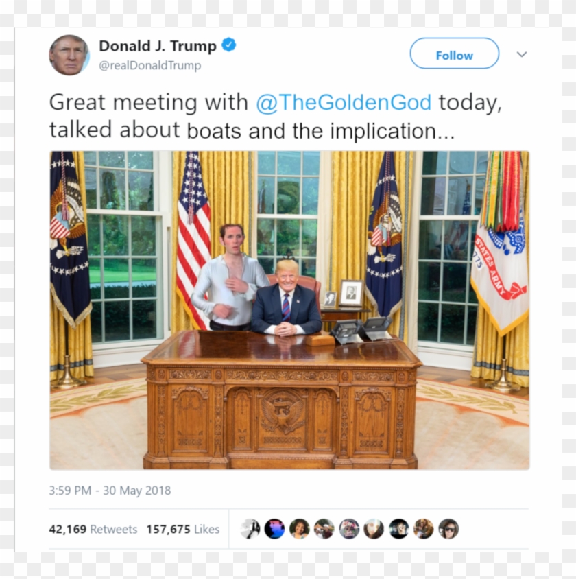 The Golden God Will Make America Great Again - Кардашьян И Трамп Clipart