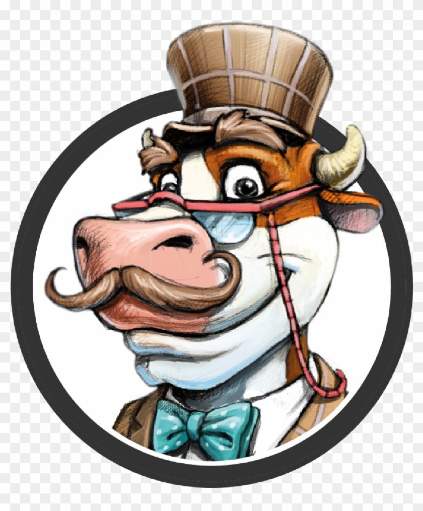 Vintage Cash Cow Logo - Vintage Cash Cow Clipart