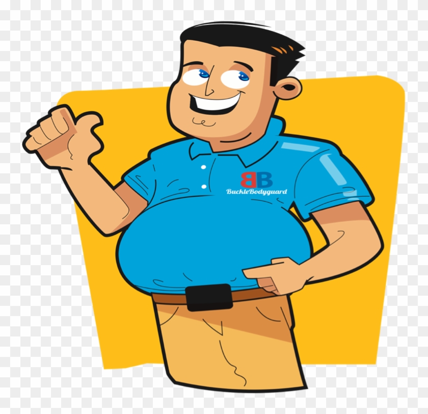 No More Belt Buckle Pain - Buckle Bodyguard Clipart