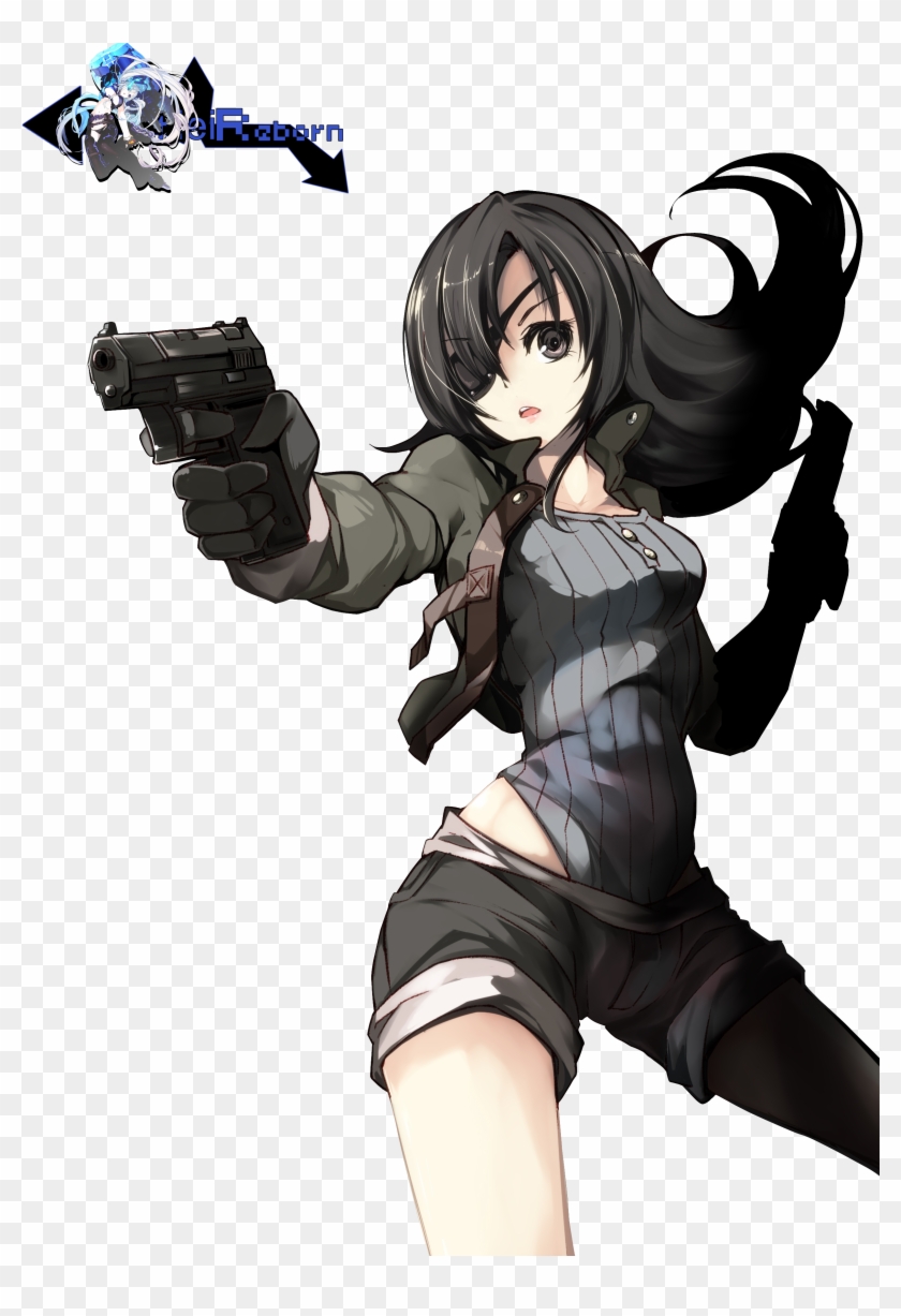 Original Gunner Girl Render By Heireborn - Manga Fille Avec Arme Clipart