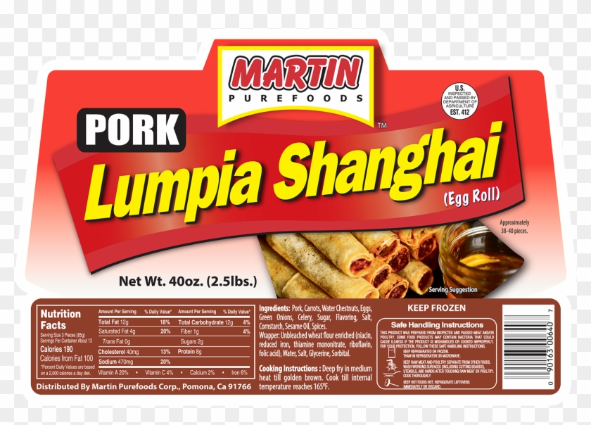 Pork Lumpia Shanghai 40 Oz Clipart #3924389
