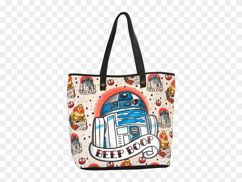 Apparel - Loungefly Star Wars R2d2 Tattoo Applique Tote Clipart #3924598