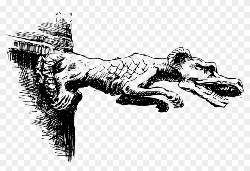 Gargoyle Gothic Architecture Drawing Download Monster - Gargoyles Gothic Architecture Drawing Clipart