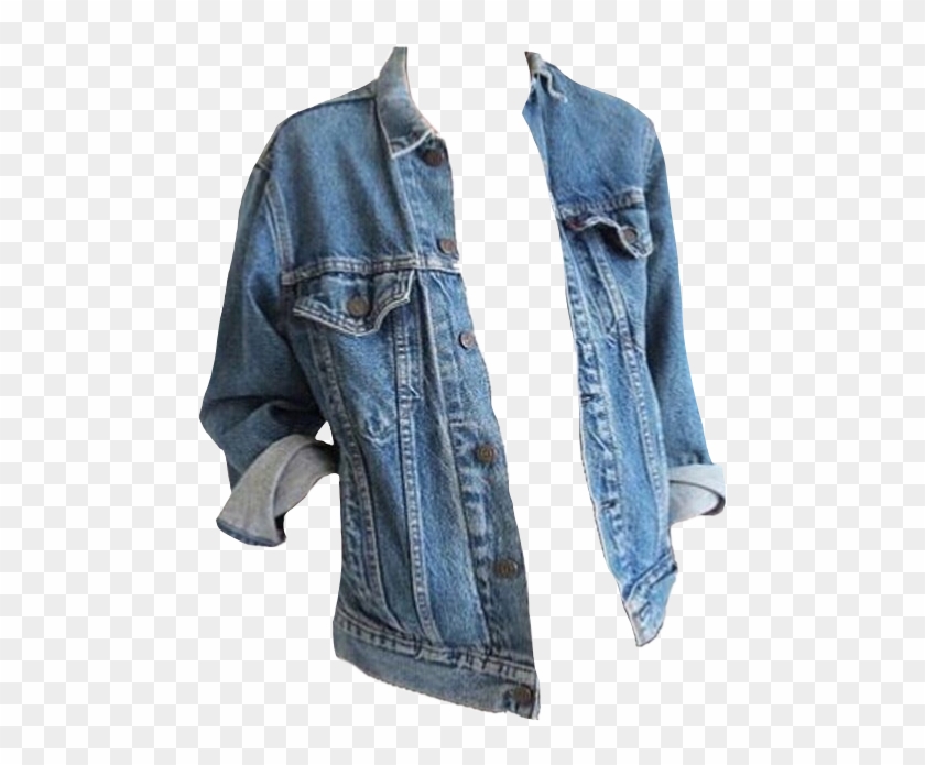 #denim #jacket #denimjacket #blue #vintage #fashion - Aesthetic Jacket Png Clipart