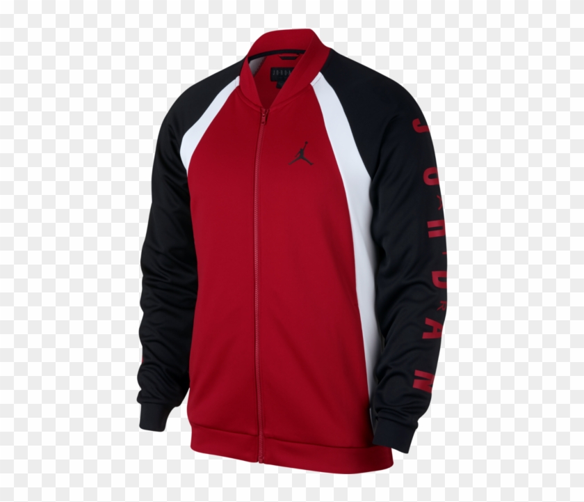 Nike $80 Air Jordan Jumpman Track Jacket Red/black - Jump Man Jacket Clipart #3925936