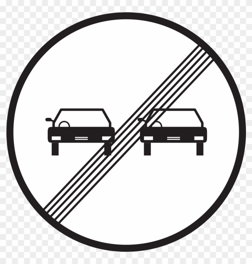 1,024 Pixels - End Of Overtaking Prohibited Clipart