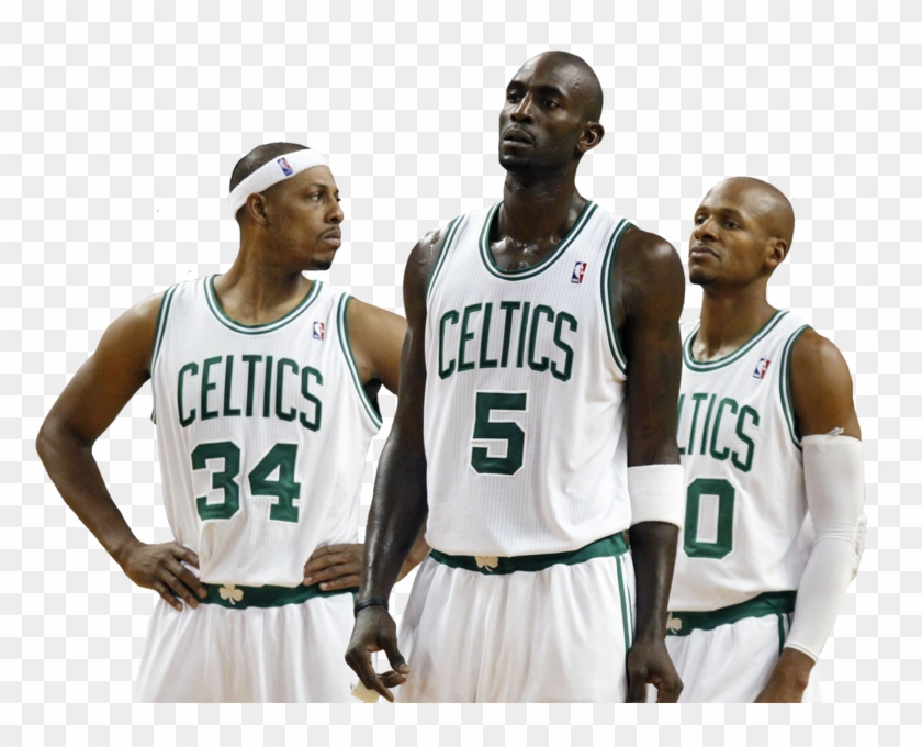 Boston Celtics Big 3 - Boston Celtics White Uniform Clipart #3926793