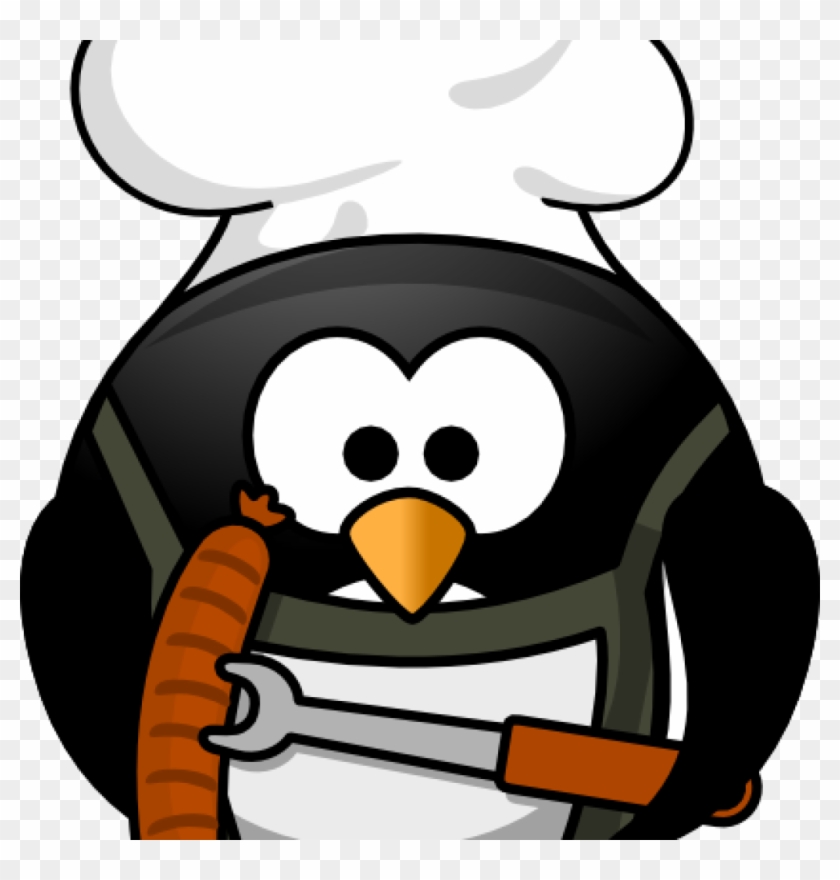 Banner Black And White Download Bbq Thanksgiving Hatenylo - Bbq Penguin Clipart #3926909