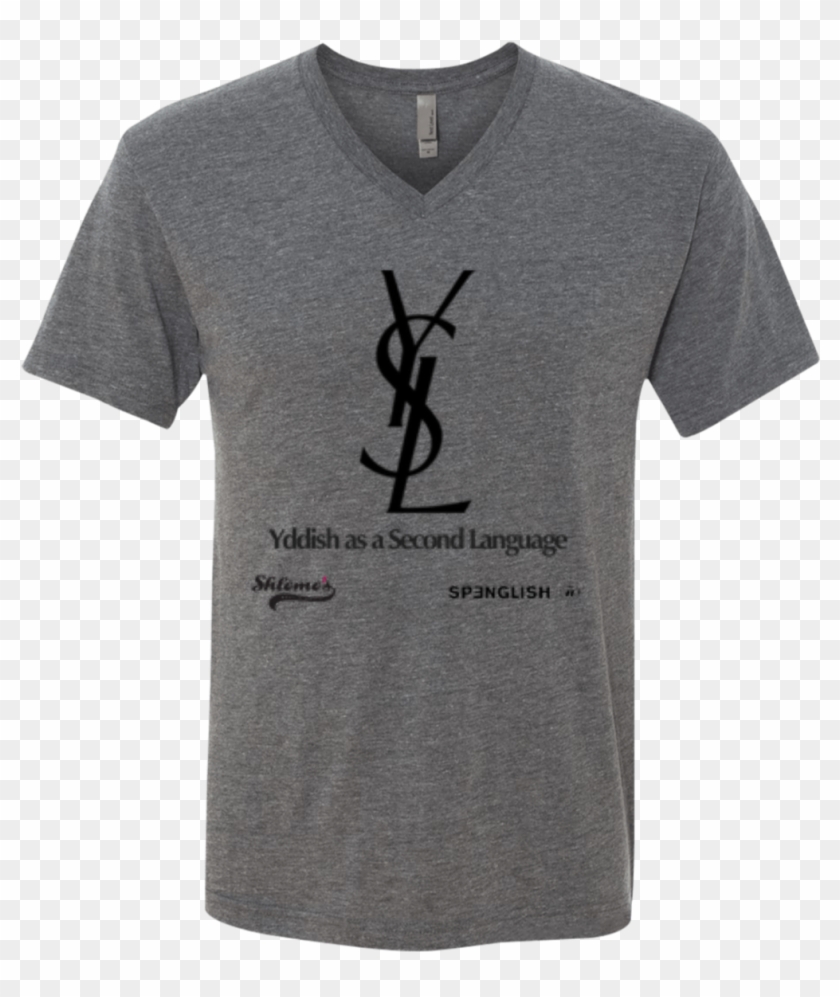 Ysl Yddish As A Second Language Unisex Next Level Men's - Active Shirt Clipart #3927702