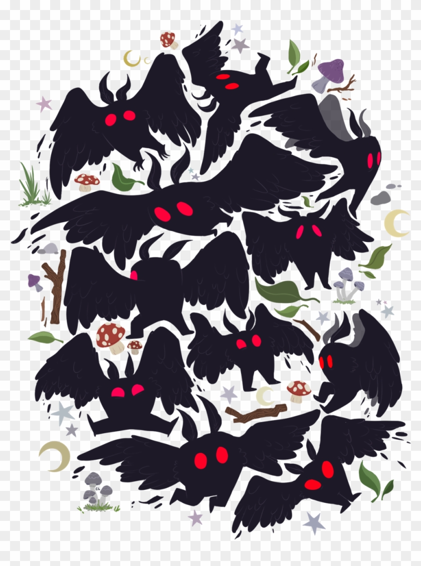 Ghost Gay Here's The Full Version Of The Mothman Shirt - Gay Mothman Clipart #3927754