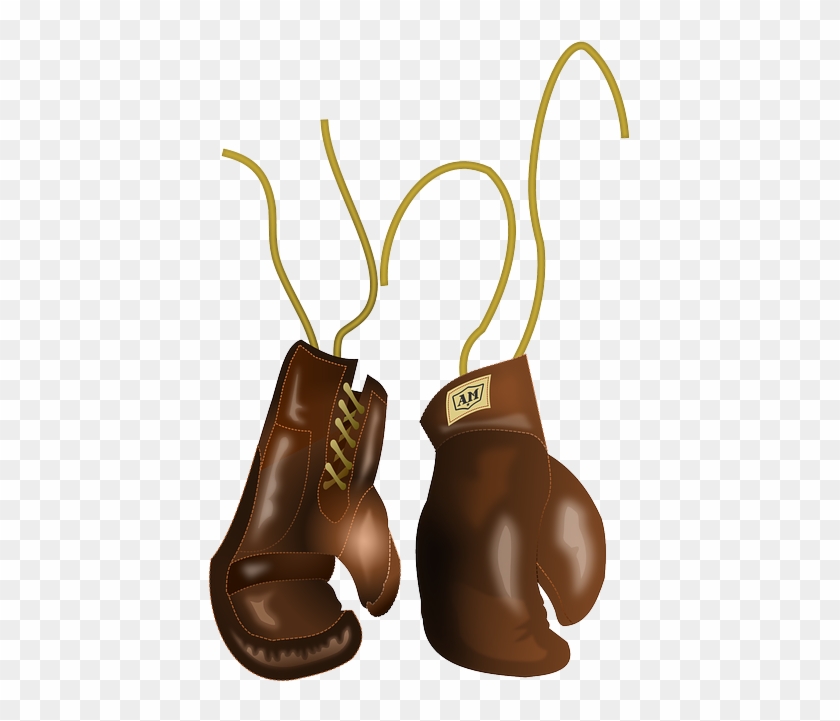 Ko Seen In Pacquiao's Fight With Matthysse - Old Boxing Glove Png Clipart