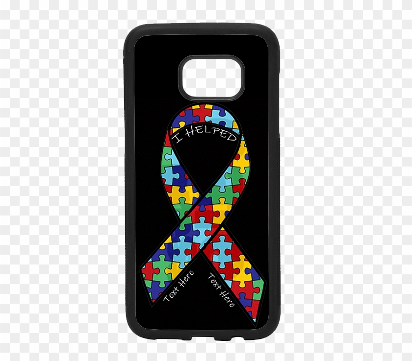 Autism Awareness Ribbon Cell Phone Case - Mobile Phone Case Clipart #3928371