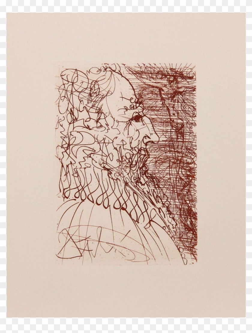 Etching Drawing Line - Dali Etching Of El Greco Clipart