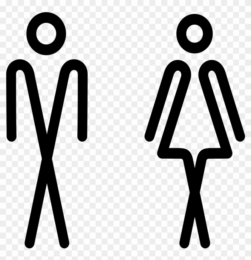 Sticker Porte Toilettes Homme Et Femme Ambiance Sticker - Wc Symbol Clipart