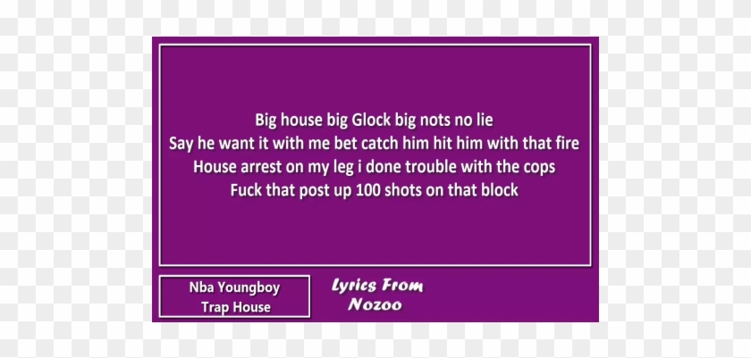 Nba Youngboy - Trap House - Parallel Clipart