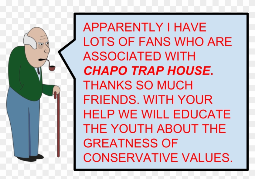 Jewish Conservative Grandpa - Cartoon Clipart