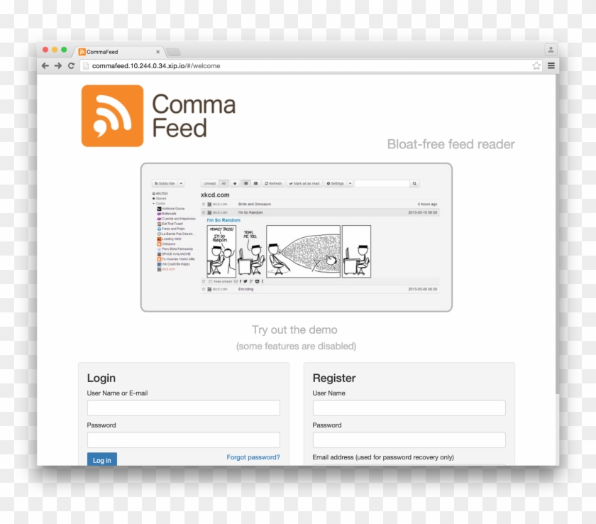 When We Access The Application Url, We Get Redirected - Commafeed Clipart #3929361