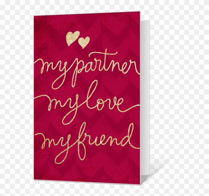 Partner, Love, And Friend Printable - Best Valentine Cards Clipart