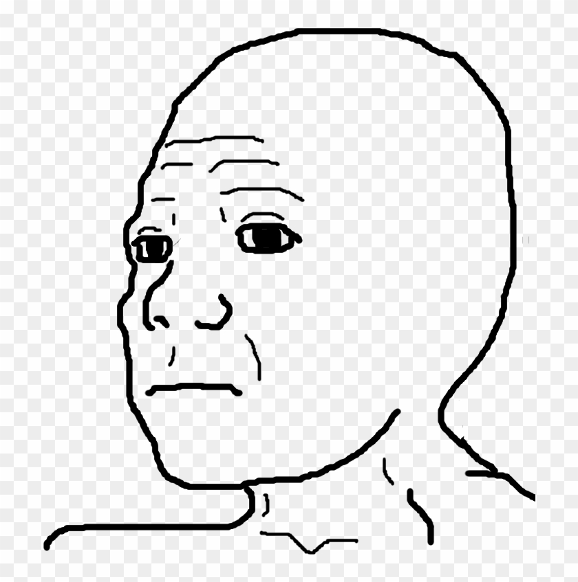 25678536 - >> - Tfw Wojak Clipart