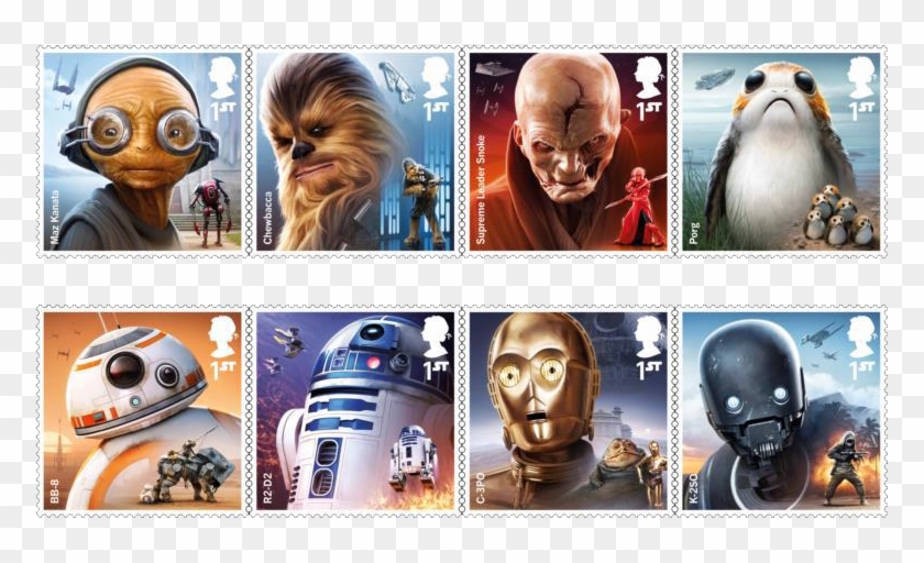 Pre-order The New Star Wars™ 2017 Stamps And Discover - Star Wars Stamps Clipart #3931134