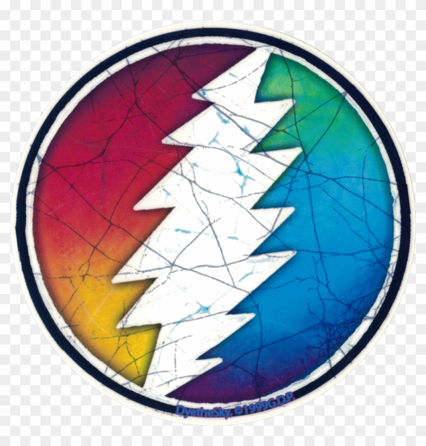 Grateful Dead Rainbow Lightening Bolt - Grateful Dead Transparent Png Clipart #3931498