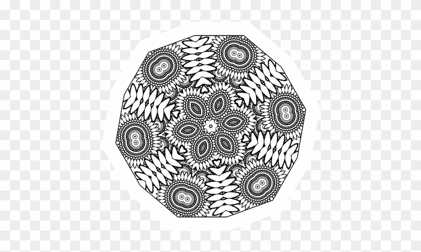Mandala, Flower, Pretty, Confetti, Naga, Mandela - Mandala Clipart #3931977