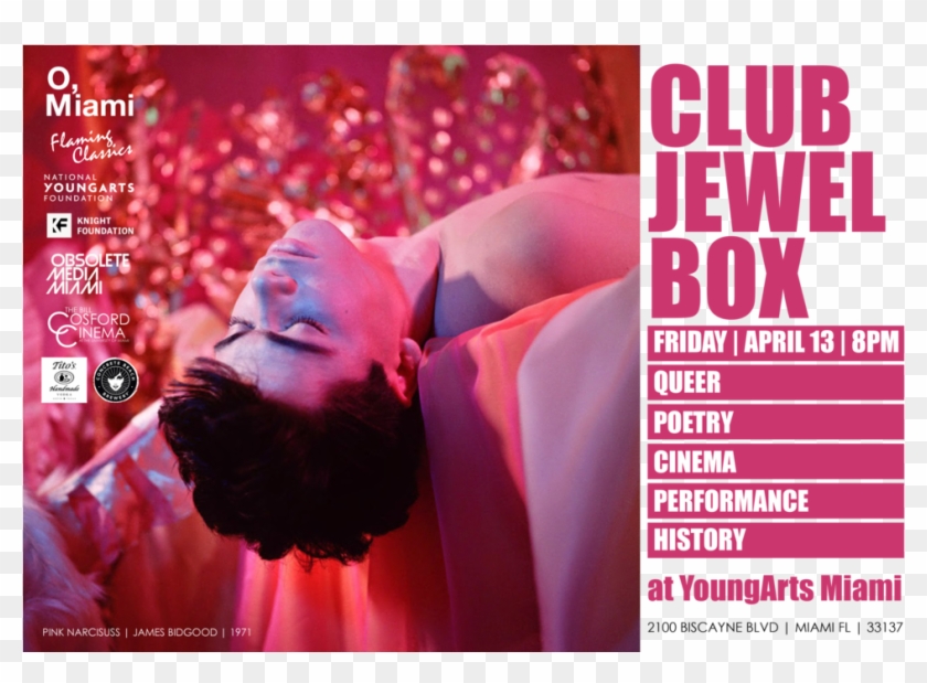 Club Jewel Box Promo - James Bidgood Pink Narcissus Clipart