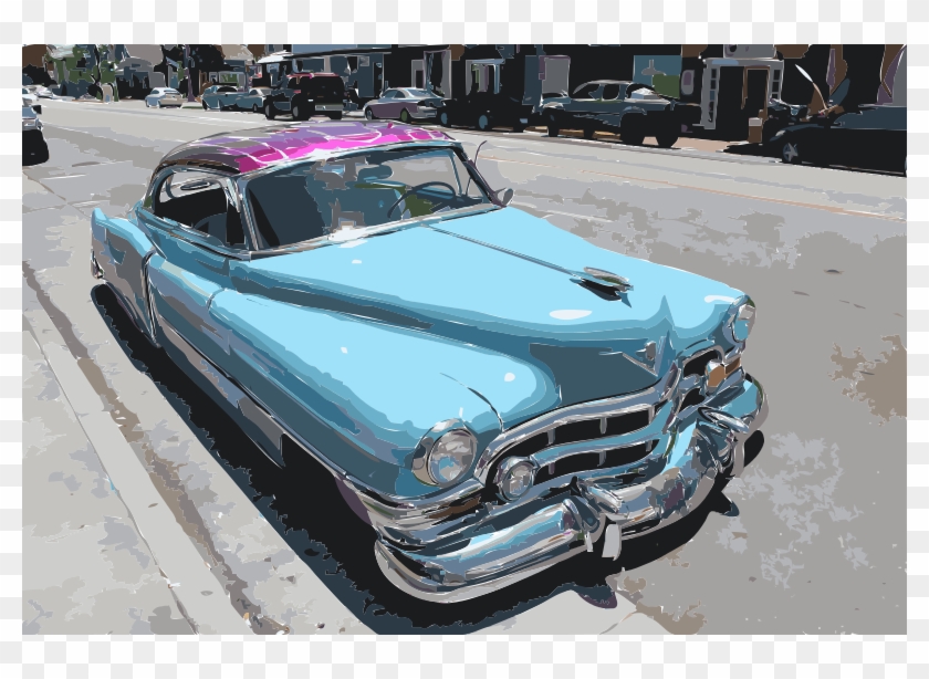 Free Caddy Posterize128 Free Caddy - Antique Car Clipart