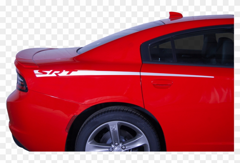 2015-2018 Dodge Charger Stripes Decals Srt Body Line - Sports Sedan Clipart