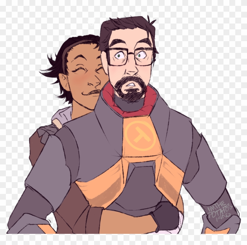 Half Life Gordon Freeman Fan Art , Png Download - Half Life Alyx Freeman Clipart