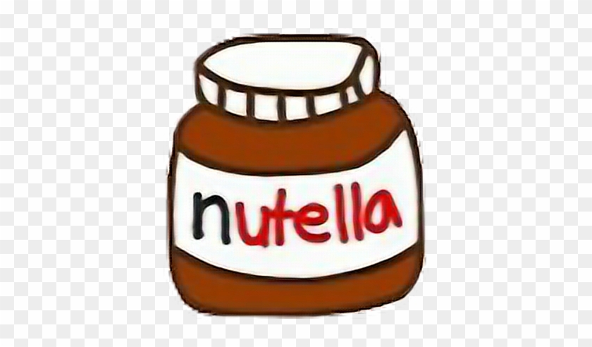 #nutella #chocolate #chibi #cute #kawaii #jar #tumblr - Stickers Tumblr Nutella Clipart #3934950