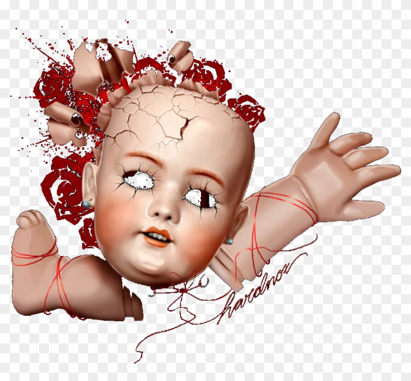 #ftestickers #creepy #doll #broken #spooky #horror - Illustration Clipart #3935008