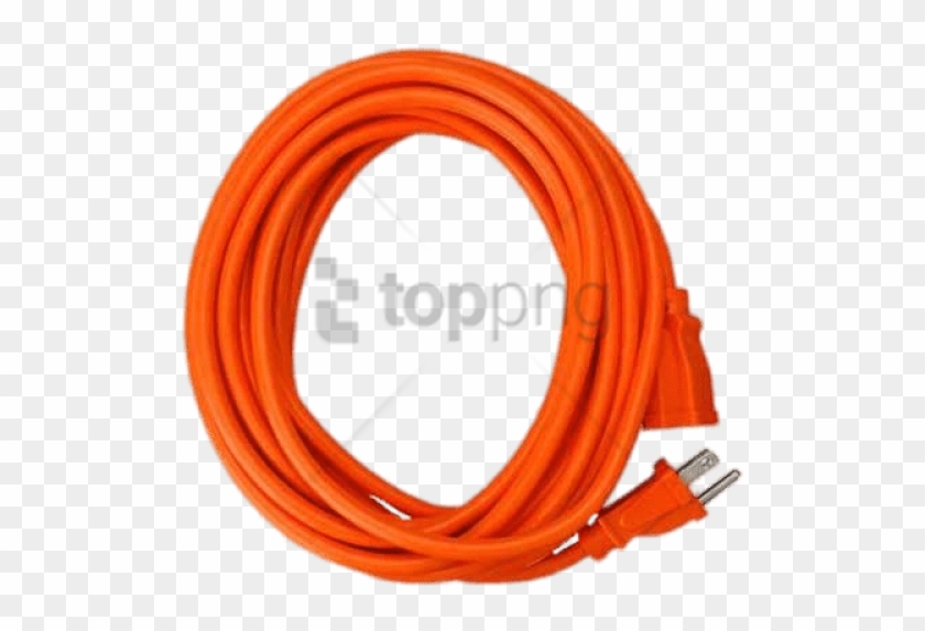 Free Png Download Orange Us Extension Cord Png Images - Extension Cord Transparent Background Clipart