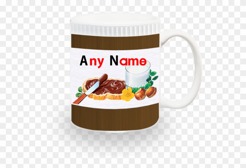 Nutella Personalised Funny Mug Gift Chocolate Coffee - Nutella Cup Clipart #3935241