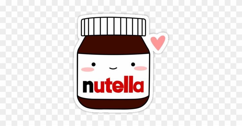 #scbrown #nutella #jar #heart #brown #white #love #tumblr - Nutella Png Clipart #3935546
