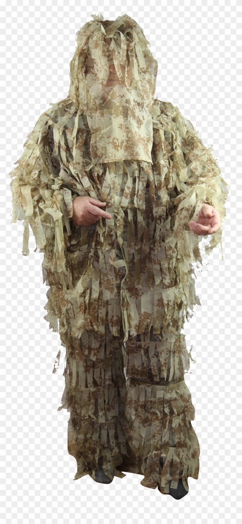 Desert Ghillie Suit - Soldier Clipart