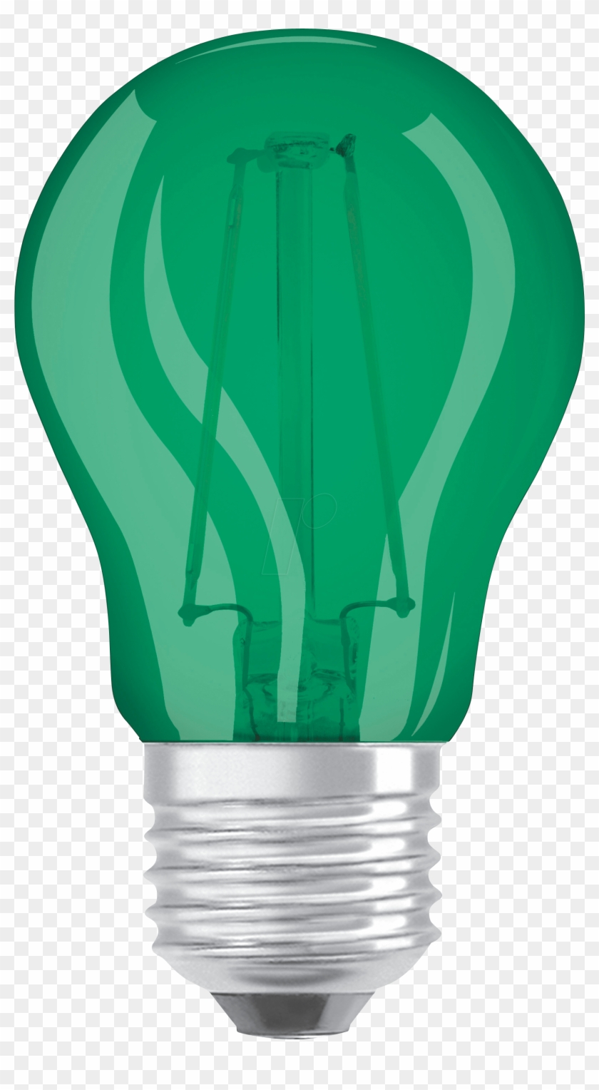 Led Bulb Star E27, 2 W, 136 Lm, Green Osram - Led Clipart #3936222